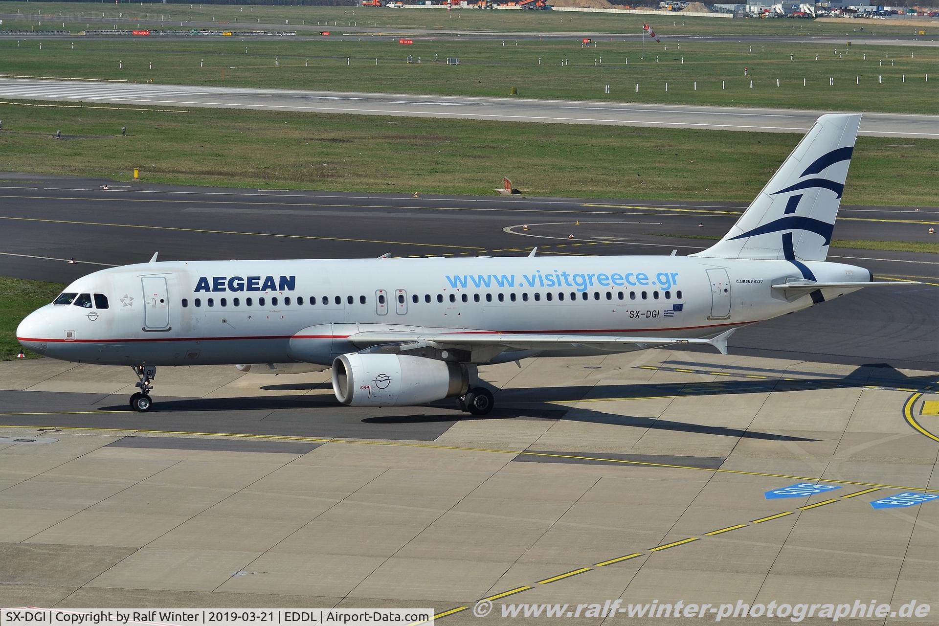 SX-DGI, 2007 Airbus A320-232 C/N 3162, Airbus A320-232 - A3 AEE Aegean Airlines 'Visit Greece'  - 3162 - SX-DGI - 21.03.2019 - DUS