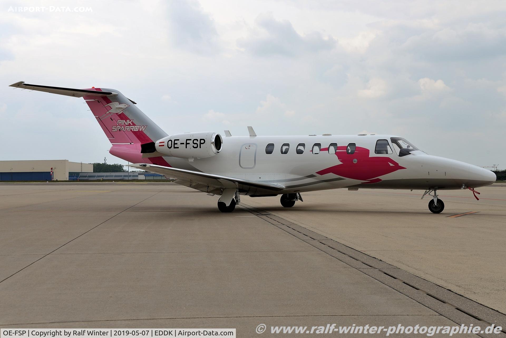 OE-FSP, 2003 Cessna 525A CitationJet CJ2 C/N 525A-0151, Cessna 525A CitationJet CJ2 - Pink Sparrow - 525A0151 - OE-FSP - 07.05.2019 - CGN