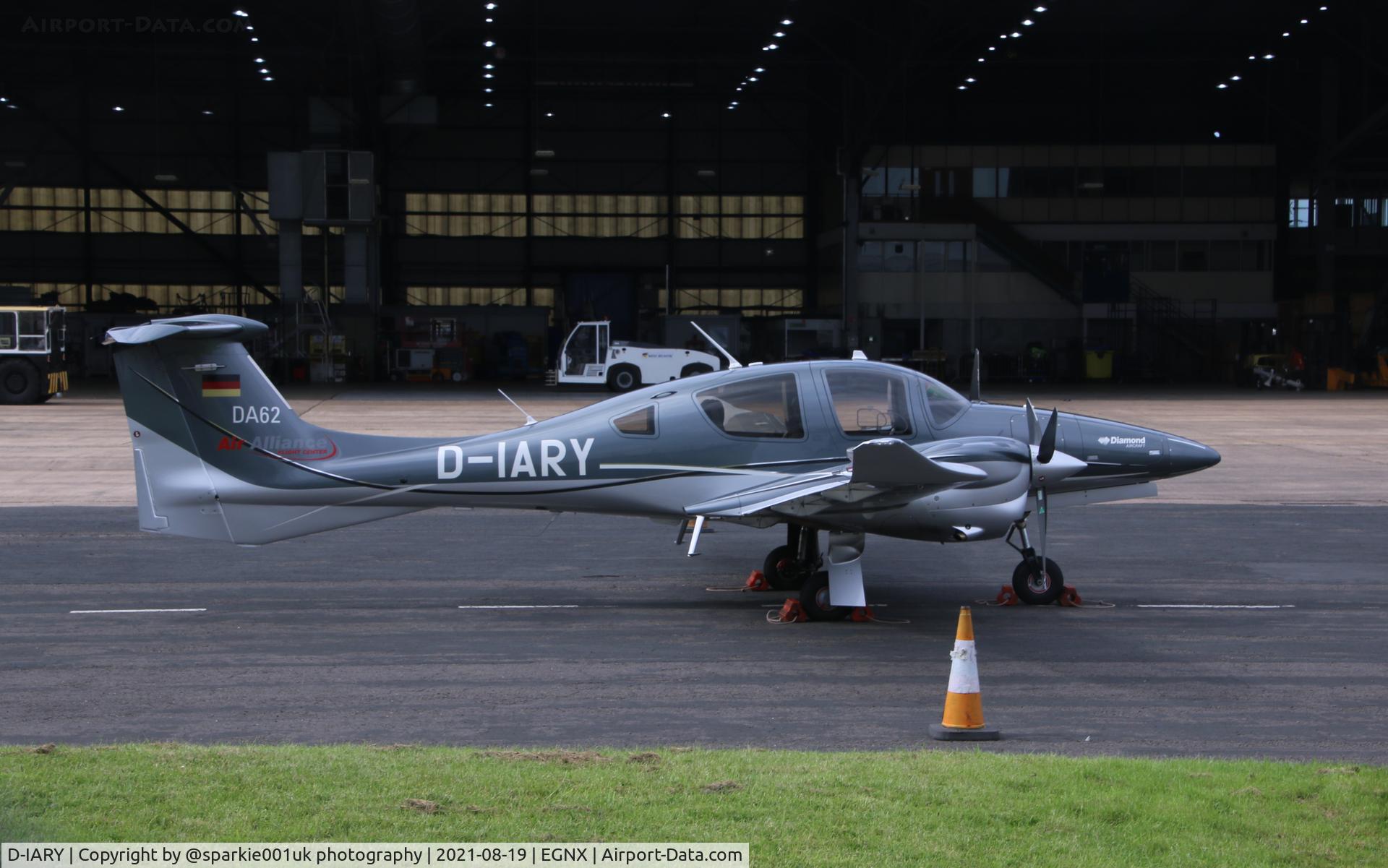 D-IARY, Diamond DA-62 C/N 62.081, Seen parked at EMA
