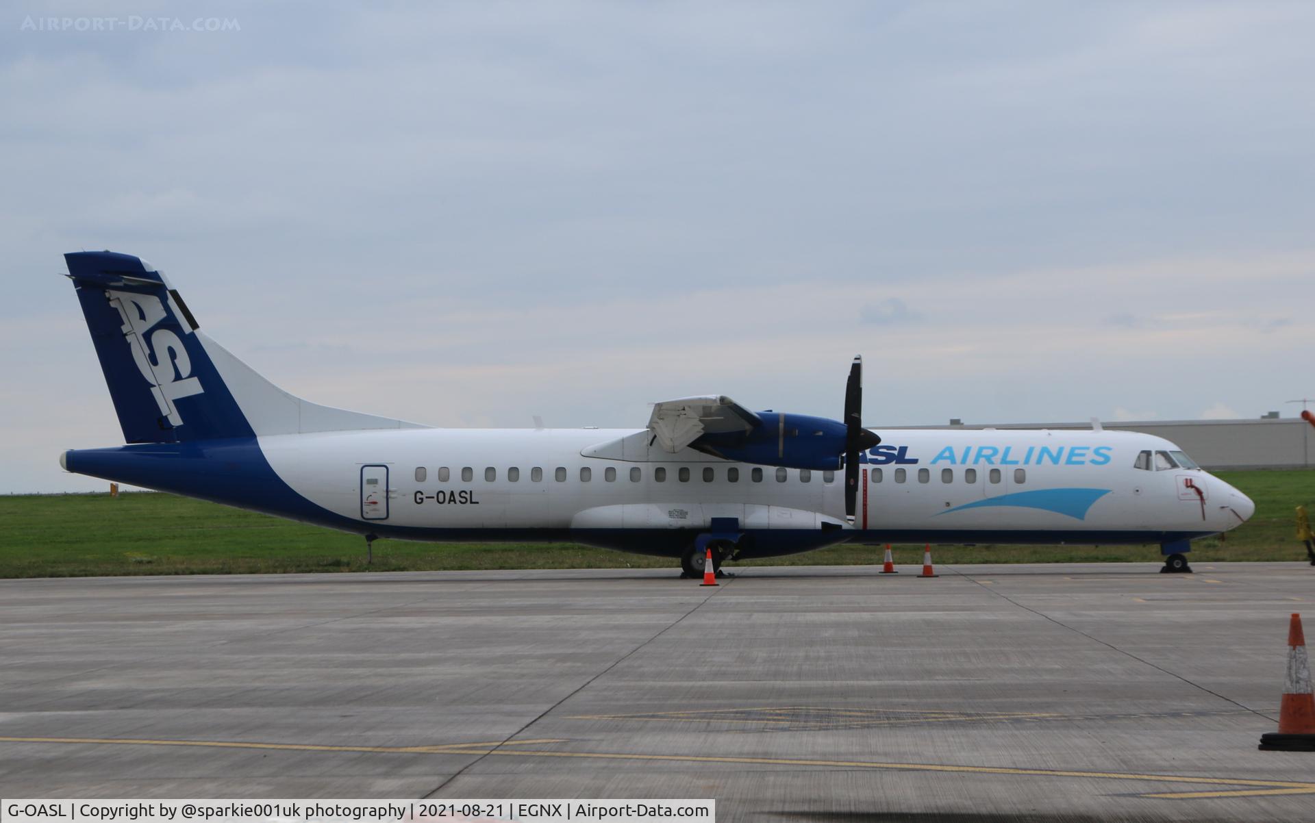 G-OASL, 1991 ATR 72-202(F) C/N 265, Seen parked on the cargo ramp