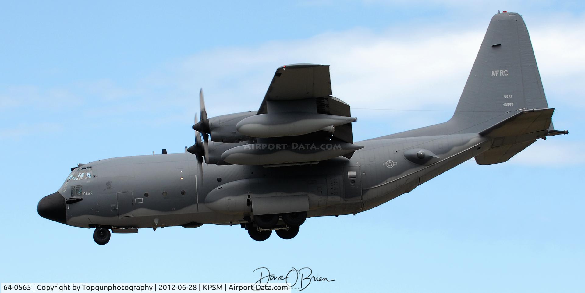 64-0565, 1964 Lockheed MC-130E Combat Talon I Hercules C/N 382-4077, Static Arrival for Portsmouth Air Show 2012