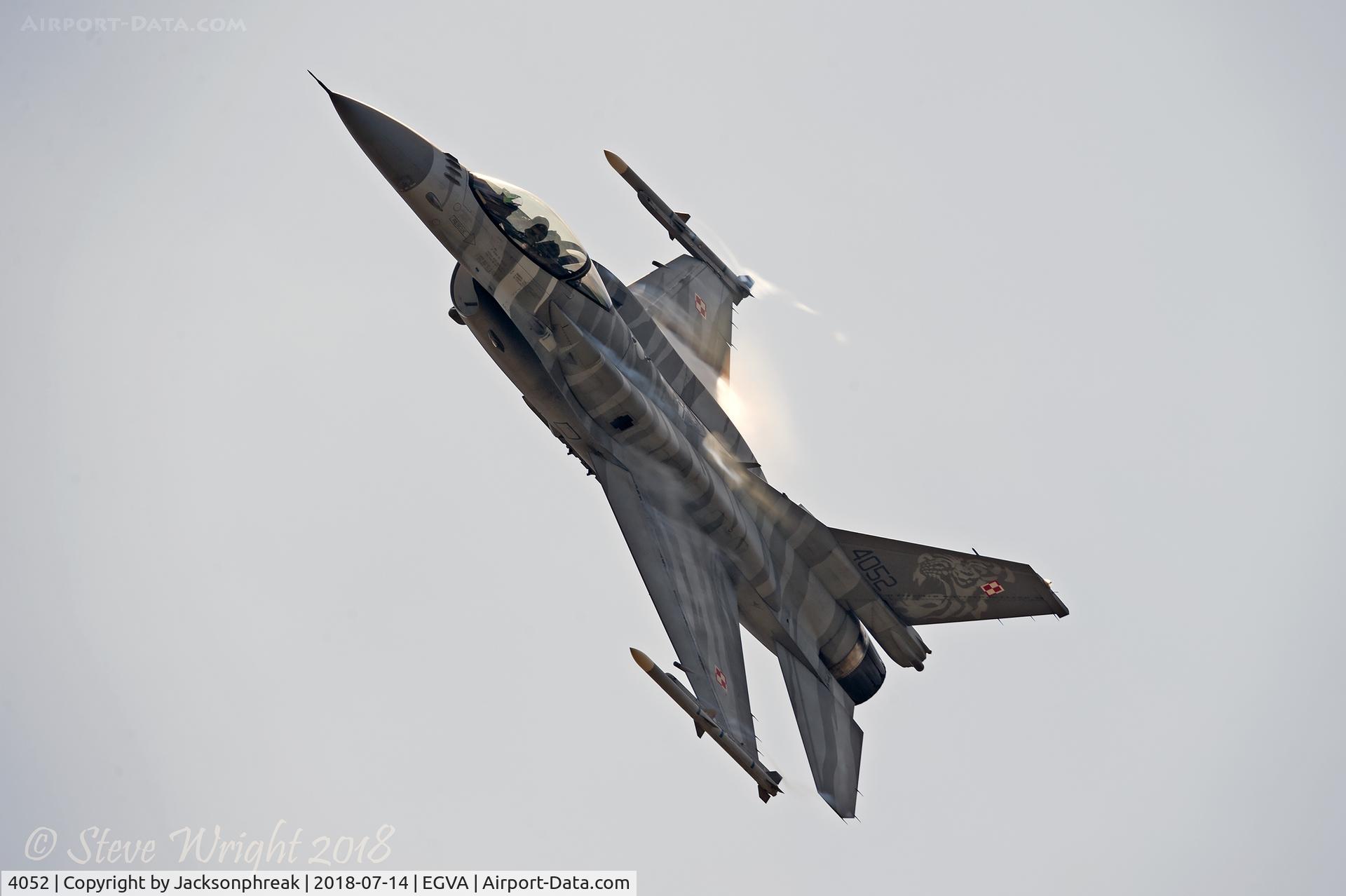 4052, Lockheed Martin F-16CJ Fighting Falcon C/N JC-13, Royal International Air Tattoo 2018, RAF Fairford UK