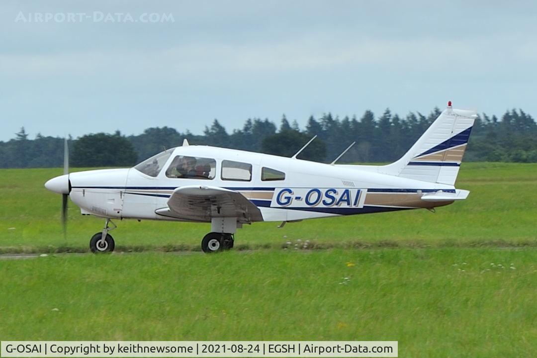 G-OSAI, 1979 Piper PA-28-181 Cherokee Archer II C/N 28-8090162, Leaving Norwich for North Weald.