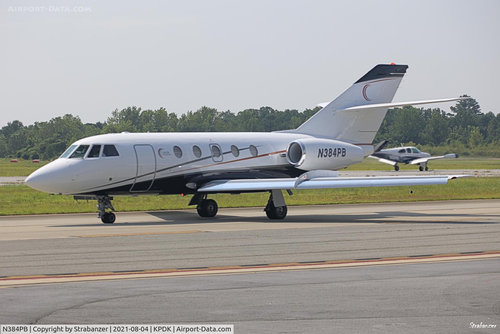 N384PB, 1980 Dassault Falcon (Mystere) 20 C/N 384, Taxiing in at KPDK