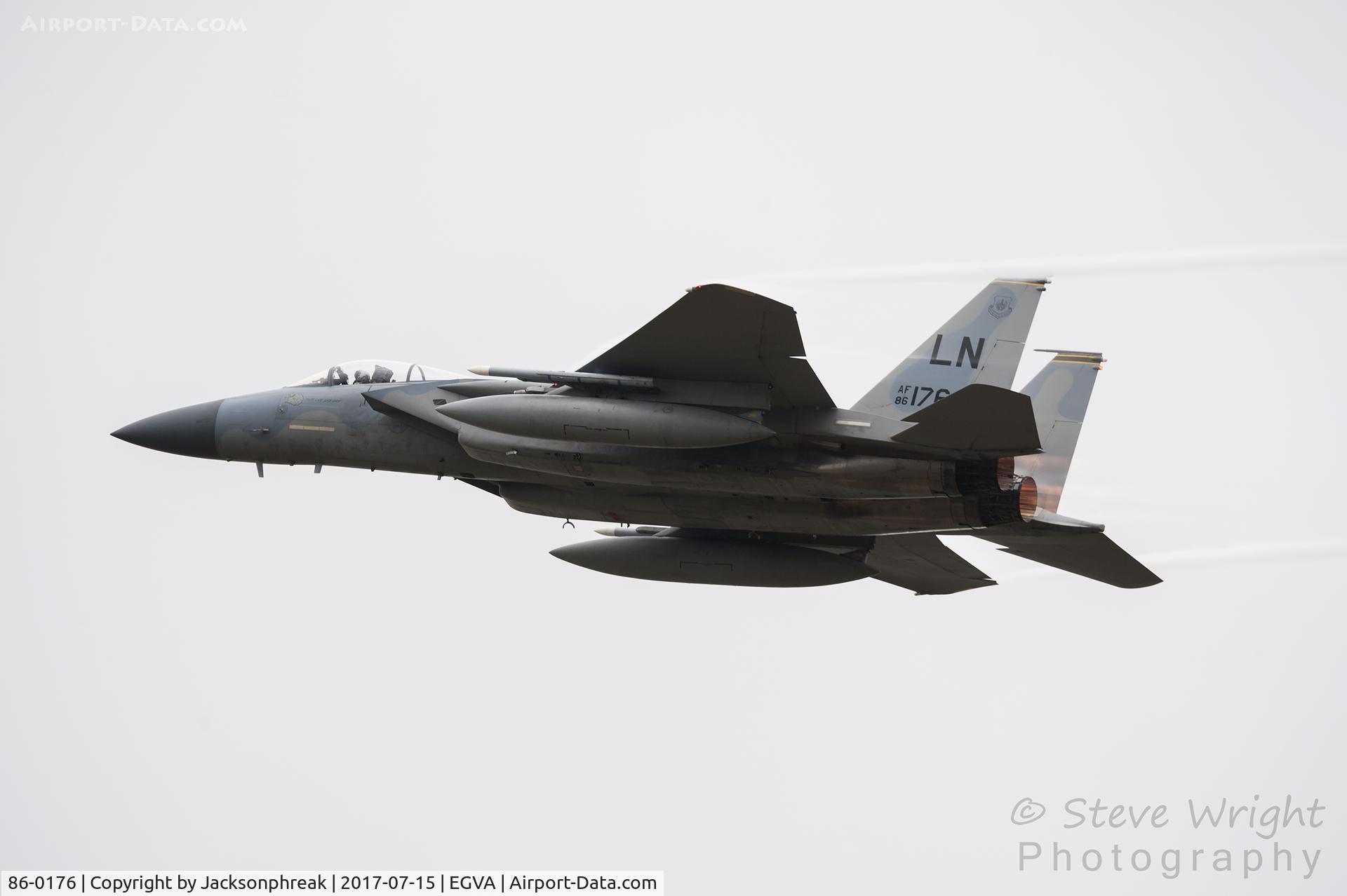 86-0176, 1986 McDonnell Douglas F-15C Eagle C/N 1027/C404, Royal International Air Tattoo 2017 RAF Fairford UK