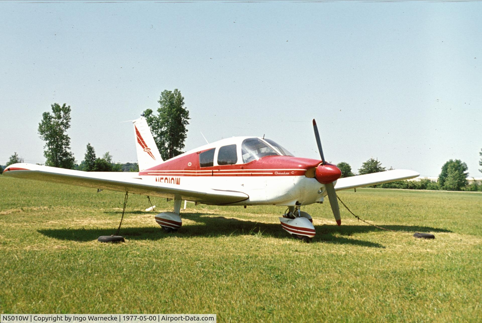 N5010W, 1961 Piper PA-28 C/N 28-11, Piper PA-28 Cherokee C at a small airfield in the Indianapolis area