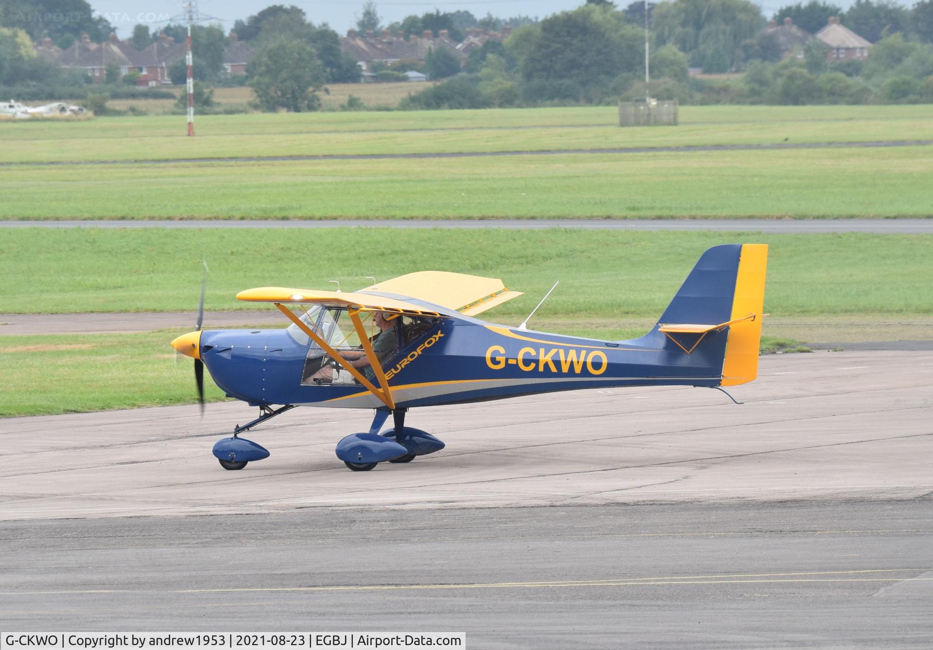 G-CKWO, 2018 Aeropro Eurofox 912(iS) C/N LAA 376-15522, G-CKWO at Gloucestershire Airport.