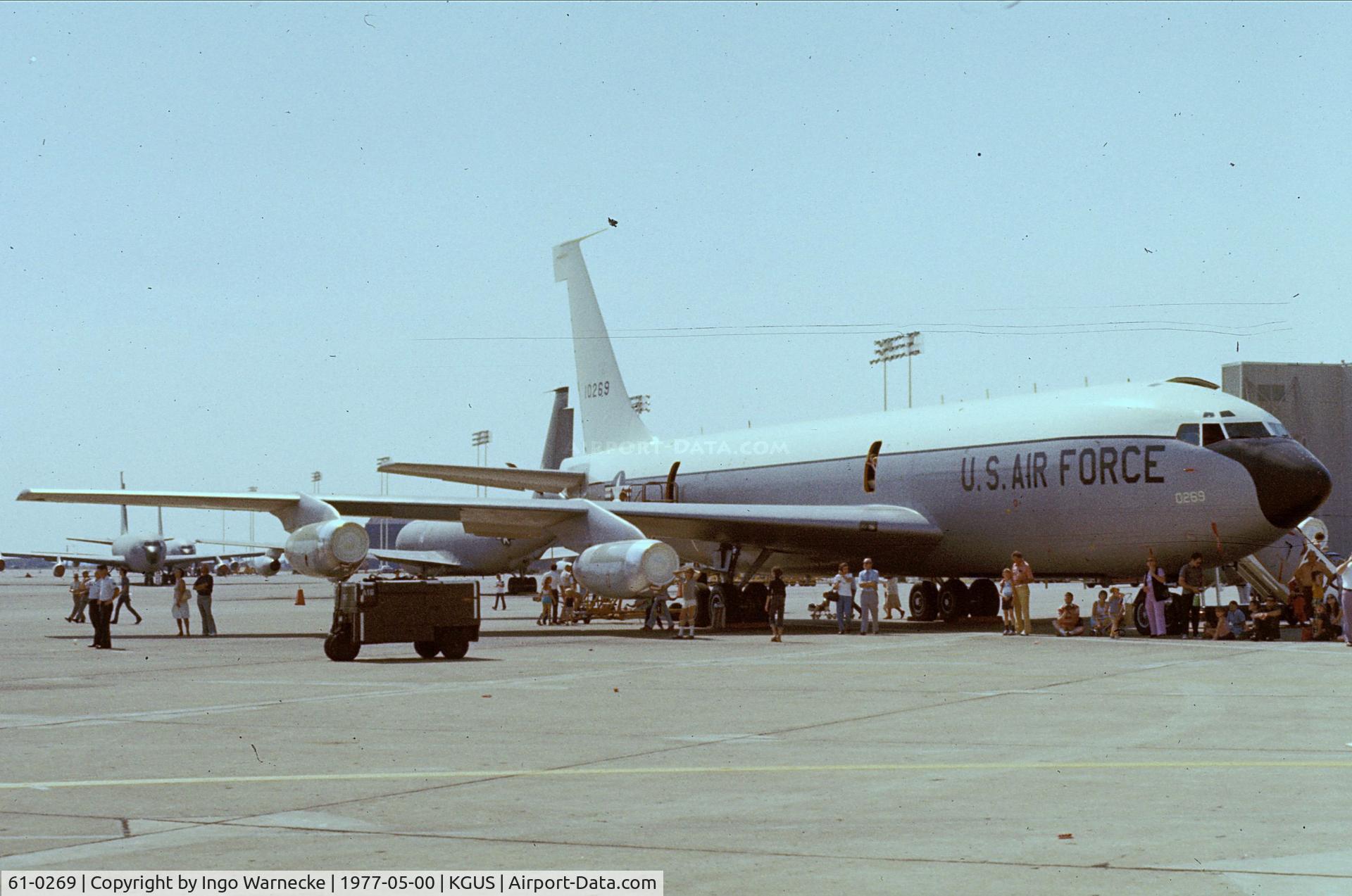 61-0269, 1961 Boeing EC-135L-BN Stratotanker C/N 18176, Boeing EC-135L-BN Stratotanker of the USAF at the 1977 airshow at Grissom AFB, Peru IN