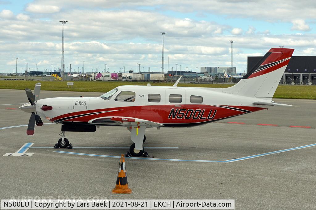 N500LU, 2015 Piper PA 46-500TP Malibu Meridian M600 C/N 4697605, Airplane parked in the south of the airport