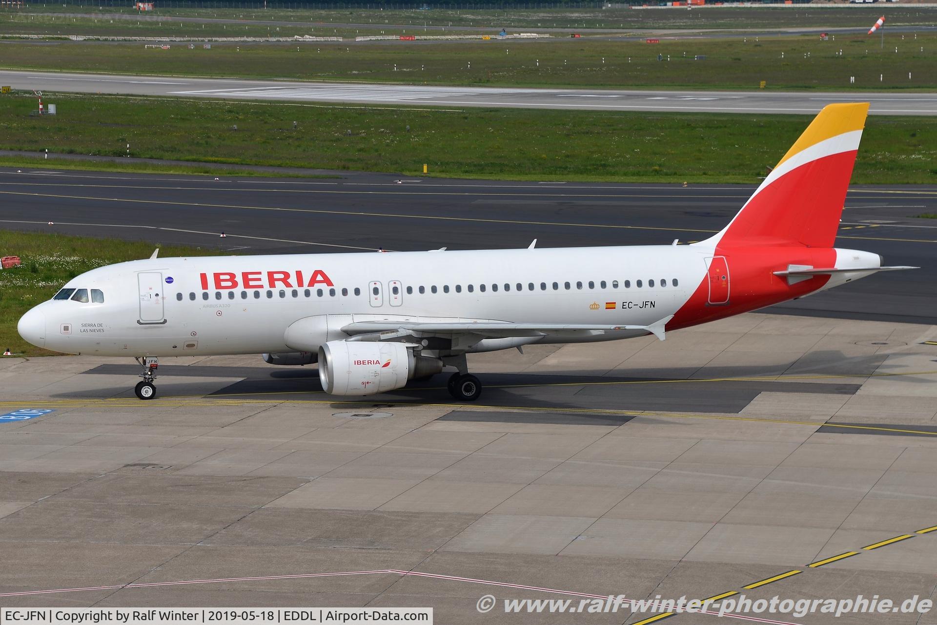 EC-JFN, 2005 Airbus A320-214 C/N 2391, Airbus A320-214 IB IBE Iberia 'Sierra de las Nieves' - 2391 - EC-JFN - 18.05.2019 - DUS