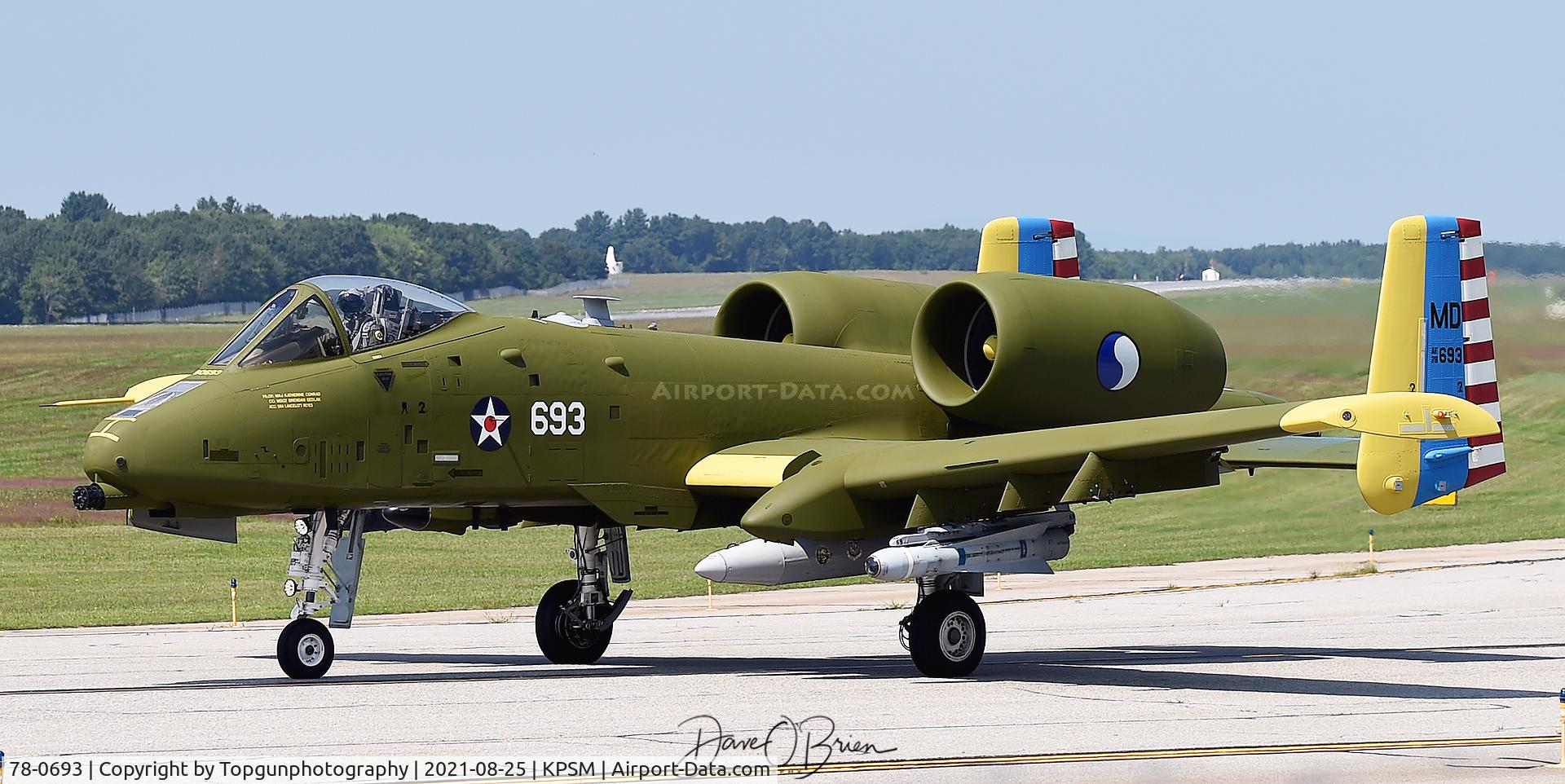 78-0693, 1978 Fairchild Republic A-10C Thunderbolt II C/N A10-0313, Free State Guard Centennial paint job for the MD ANG / 104th FS