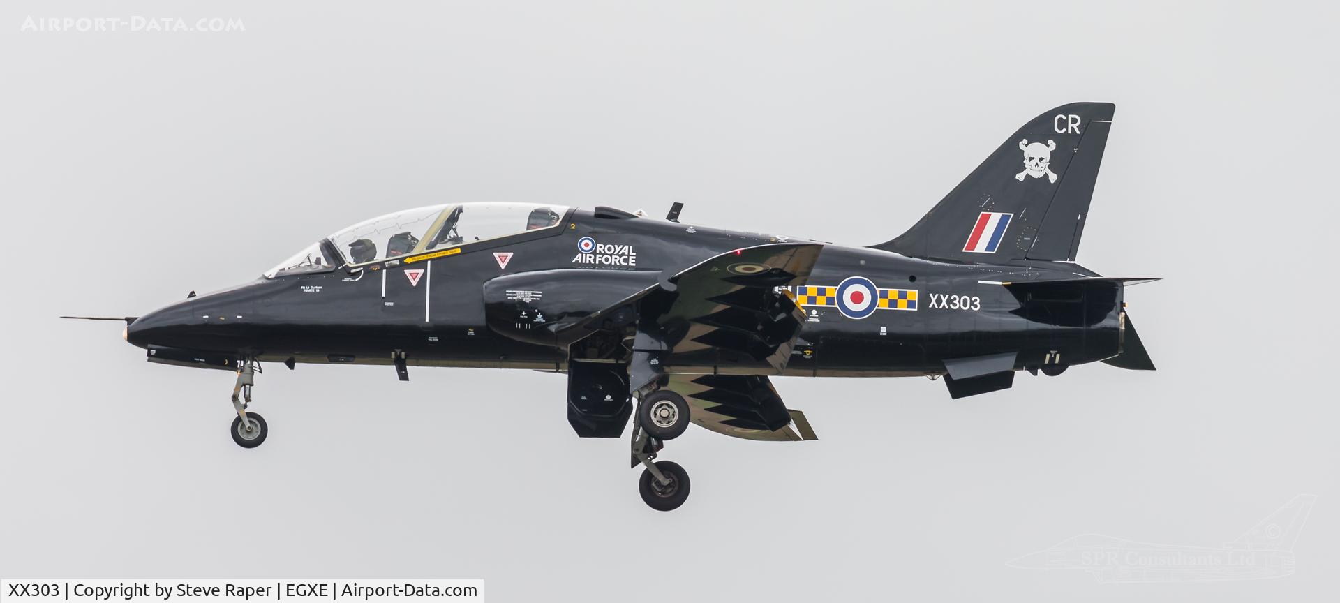 XX303, 1980 Hawker Siddeley Hawk T.1A C/N 137/312128, Returning home to Leeming