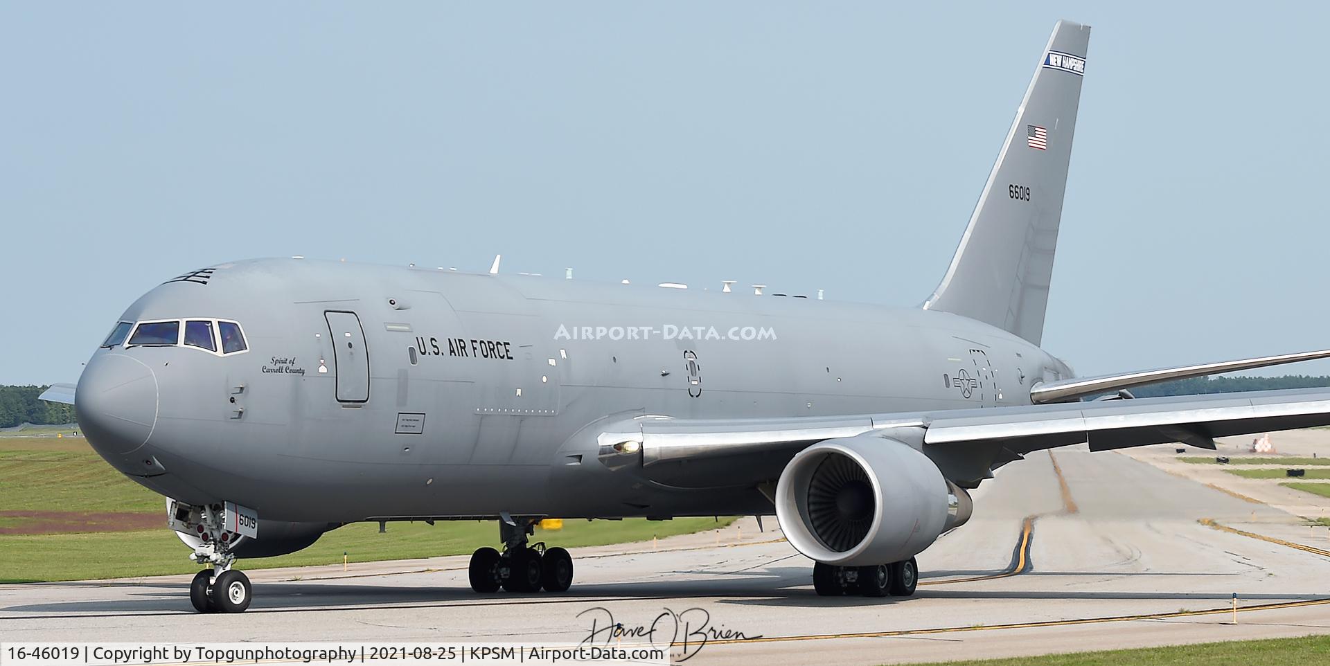16-46019, 2016 Boeing KC-46A Pegasus (767-2LKC) C/N 34138, PACK32 