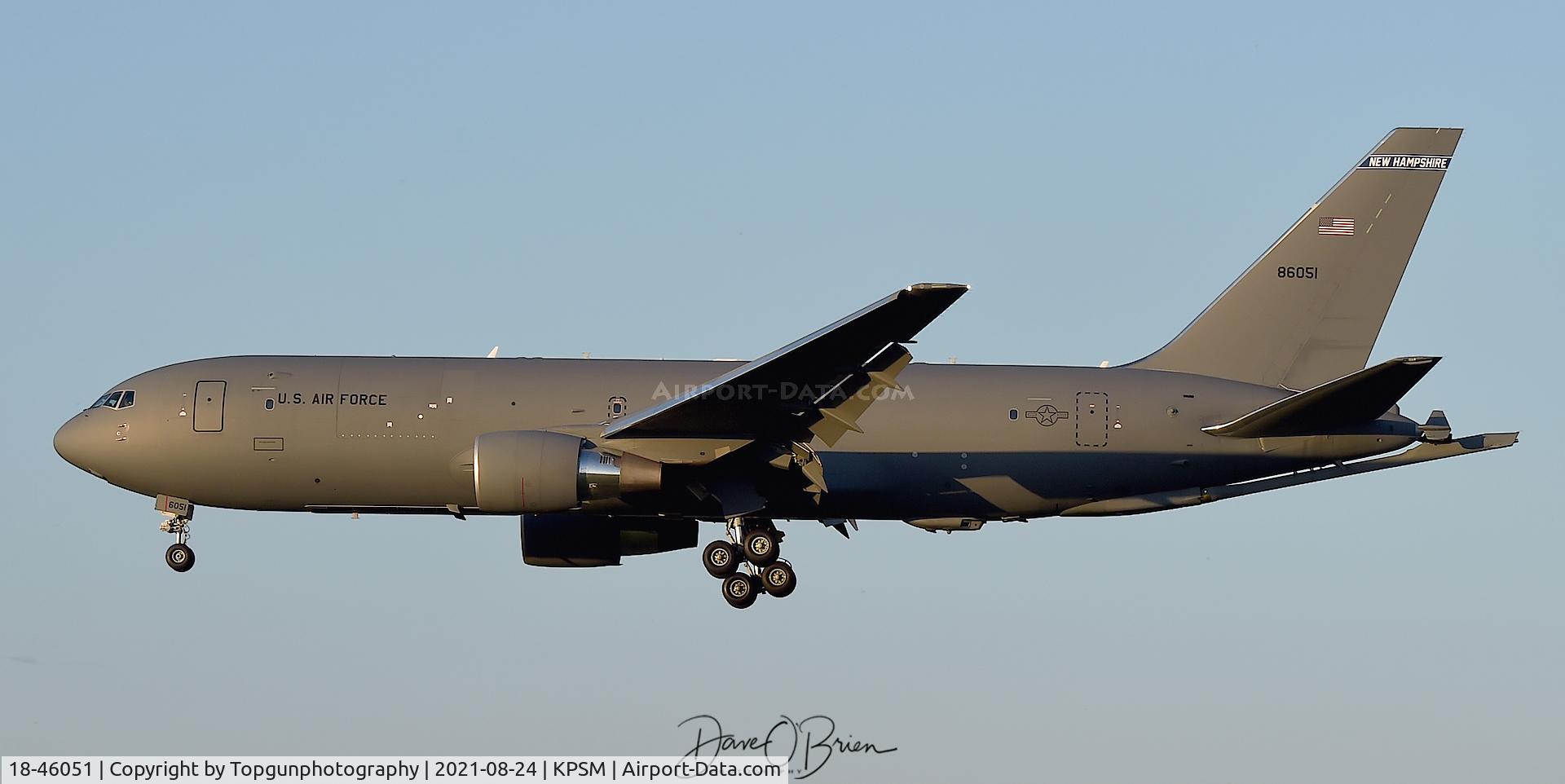 18-46051, 2017 Boeing KC-46A Pegasus C/N 41868/1188, PACK82 coming in after a visit to PAX River