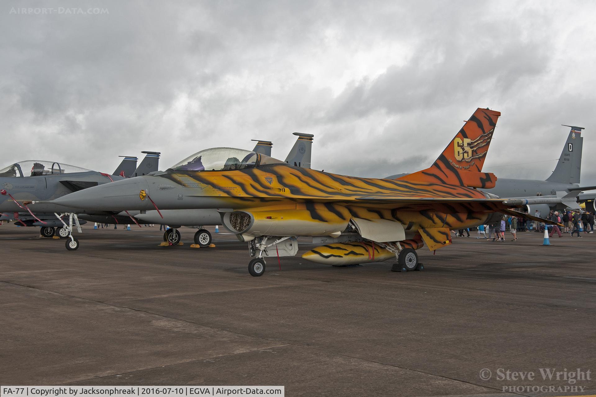 FA-77, SABCA F-16AM Fighting Falcon C/N 6H-77, Royal International Air Tattoo 2016 RAF Fairford UK
