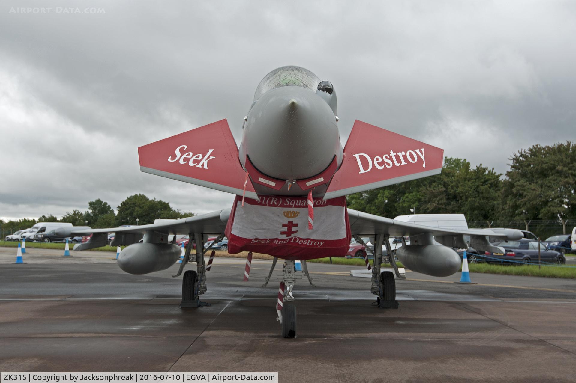 ZK315, 2014 Eurofighter EF-2000 Typhoon FGR4 C/N BS074/293, Royal International Air Tattoo 2016 RAF Fairford UK