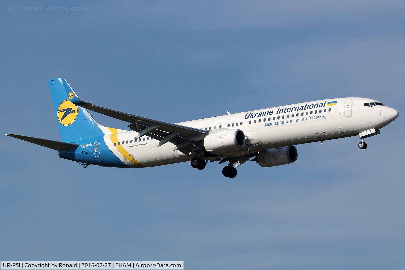 UR-PSI, 2013 Boeing 737-9KVER C/N 41534, at spl