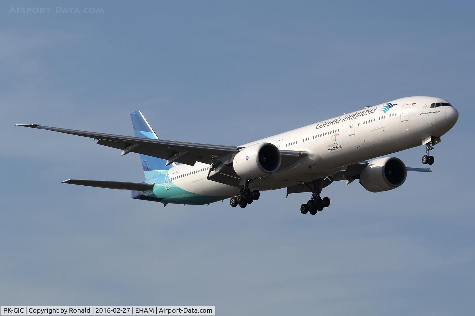 PK-GIC, 2013 Boeing 777-3U3/ER C/N 40075, at spl