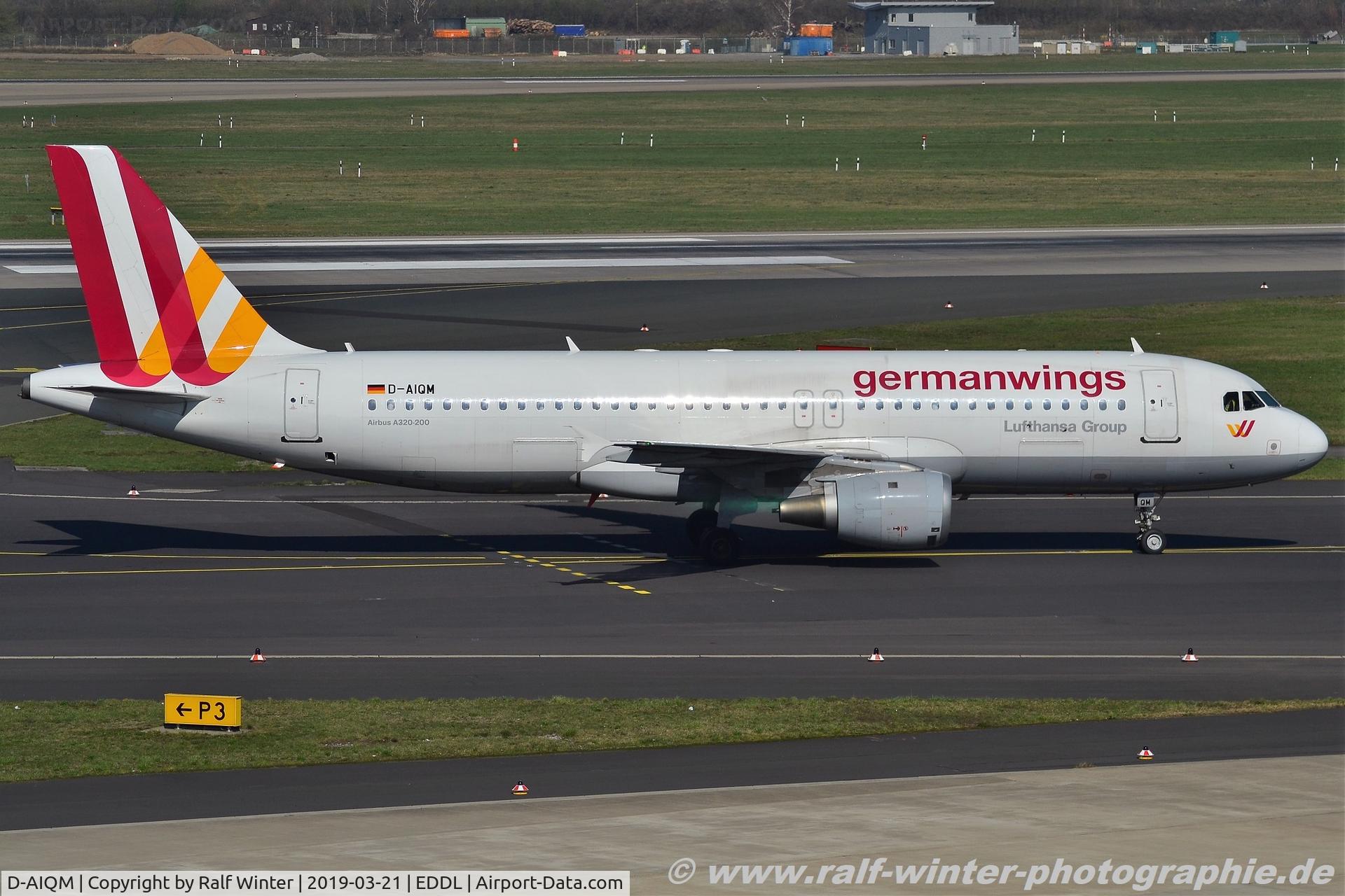 D-AIQM, 1991 Airbus A320-211 C/N 0268, Airbus A320-211 - 4U GWI Germanwings - 268 - D-AIQM - 21.03.2019 - DUS