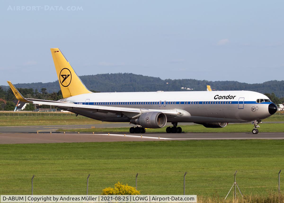 D-ABUM, 1994 Boeing 767-31B C/N 25170, Departure to Greenville-Spartanburg.