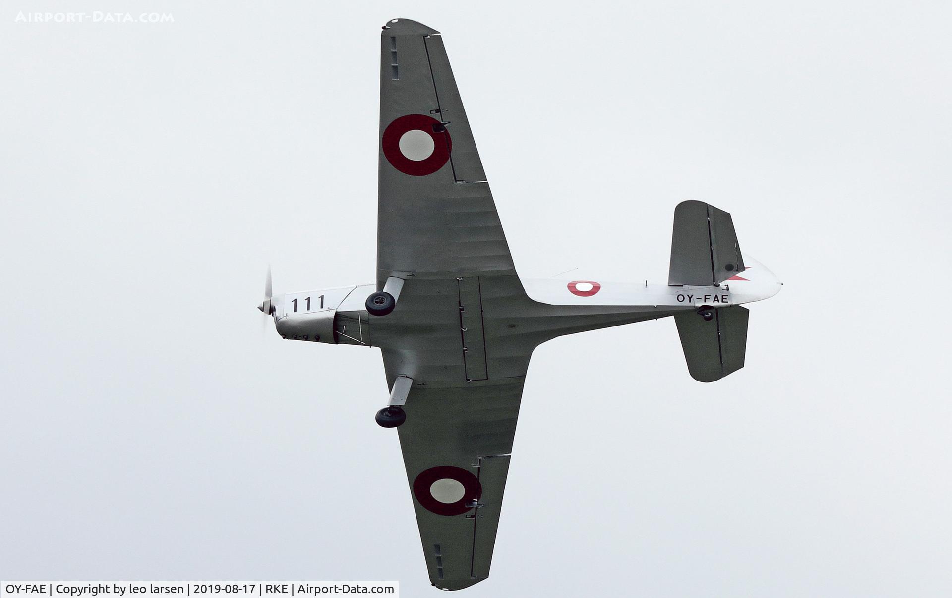 OY-FAE, 1946 SAI KZ IIT Traener C/N 119, Roskilde Air Show 17.8.2019