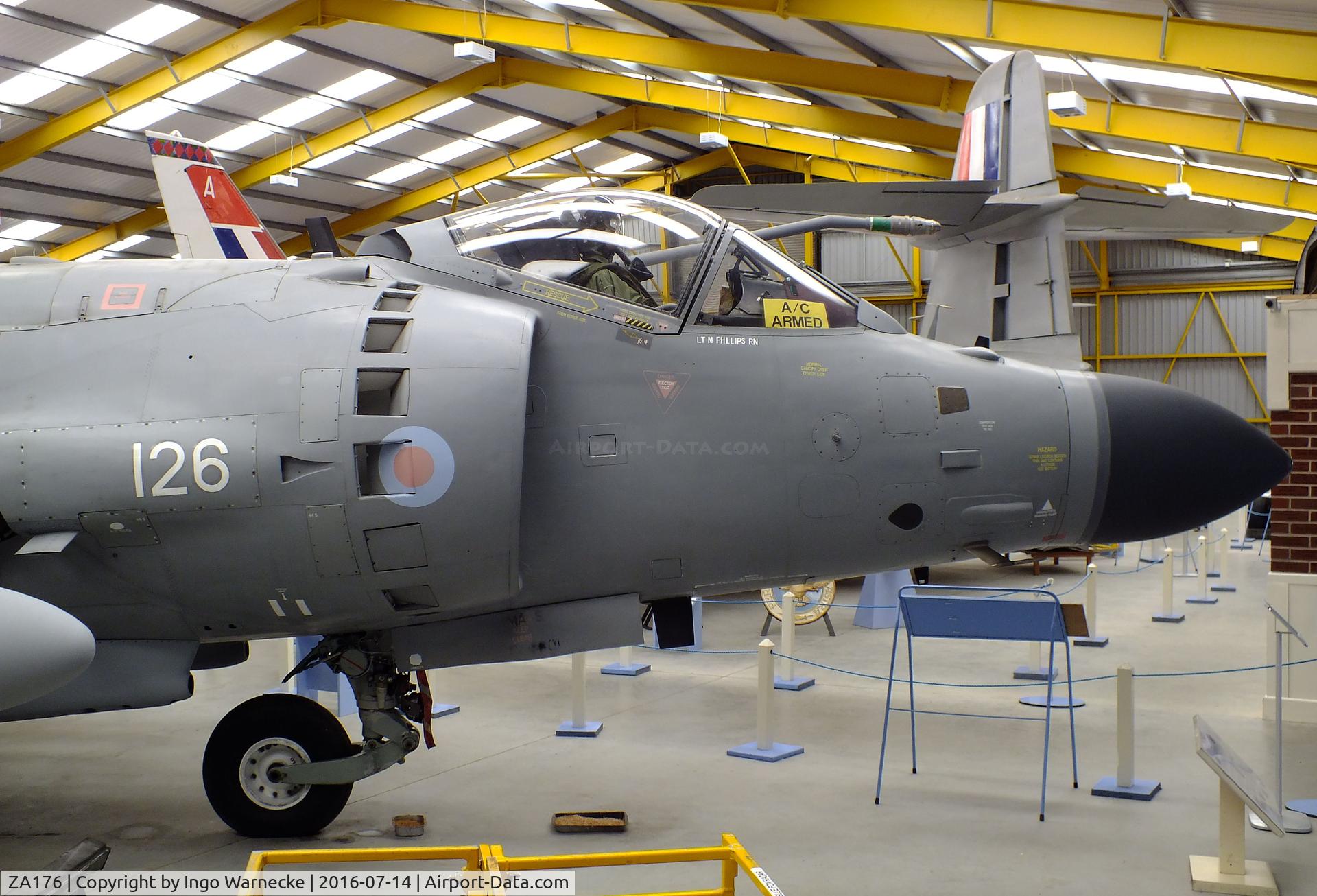 ZA176, 1981 British Aerospace Sea Harrier F/A.2 C/N 41H-912027/P6, BAe Sea Harrier F/A2 at the Newark Air Museum