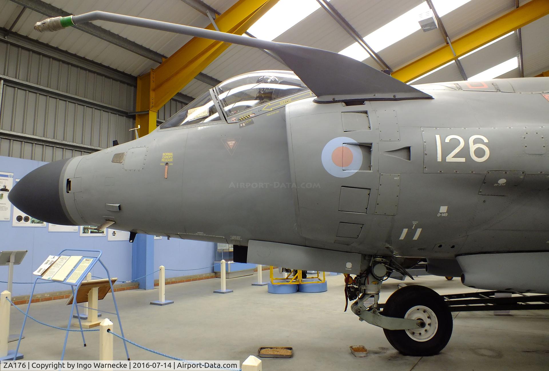 ZA176, 1981 British Aerospace Sea Harrier F/A.2 C/N 41H-912027/P6, BAe Sea Harrier F/A2 at the Newark Air Museum