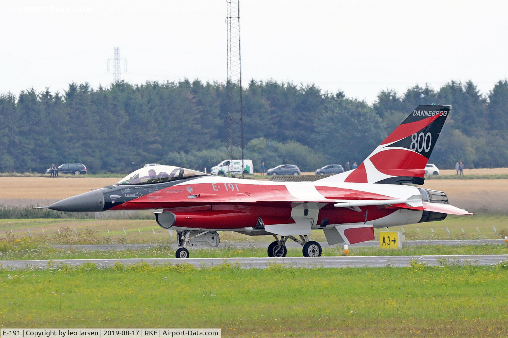 E-191, 1978 SABCA F-16AM Fighting Falcon C/N 6F-18, Roskilde Air Show 19.8.2019