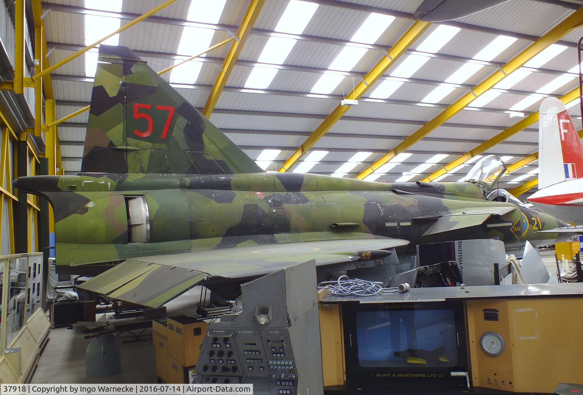 37918, Saab AJSH 37 Viggen C/N 37918, SAAB AJSH37 Viggen at the Newark Air Museum