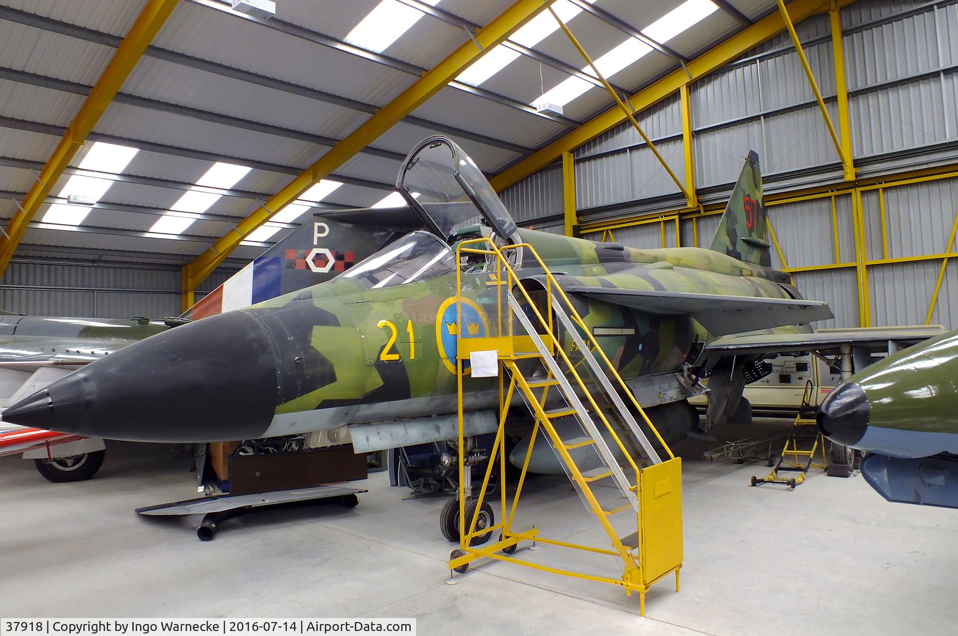 37918, Saab AJSH 37 Viggen C/N 37918, SAAB AJSH37 Viggen at the Newark Air Museum