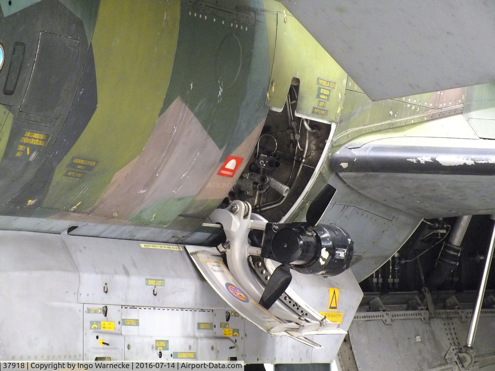 37918, Saab AJSH 37 Viggen C/N 37918, SAAB AJSH37 Viggen at the Newark Air Museum