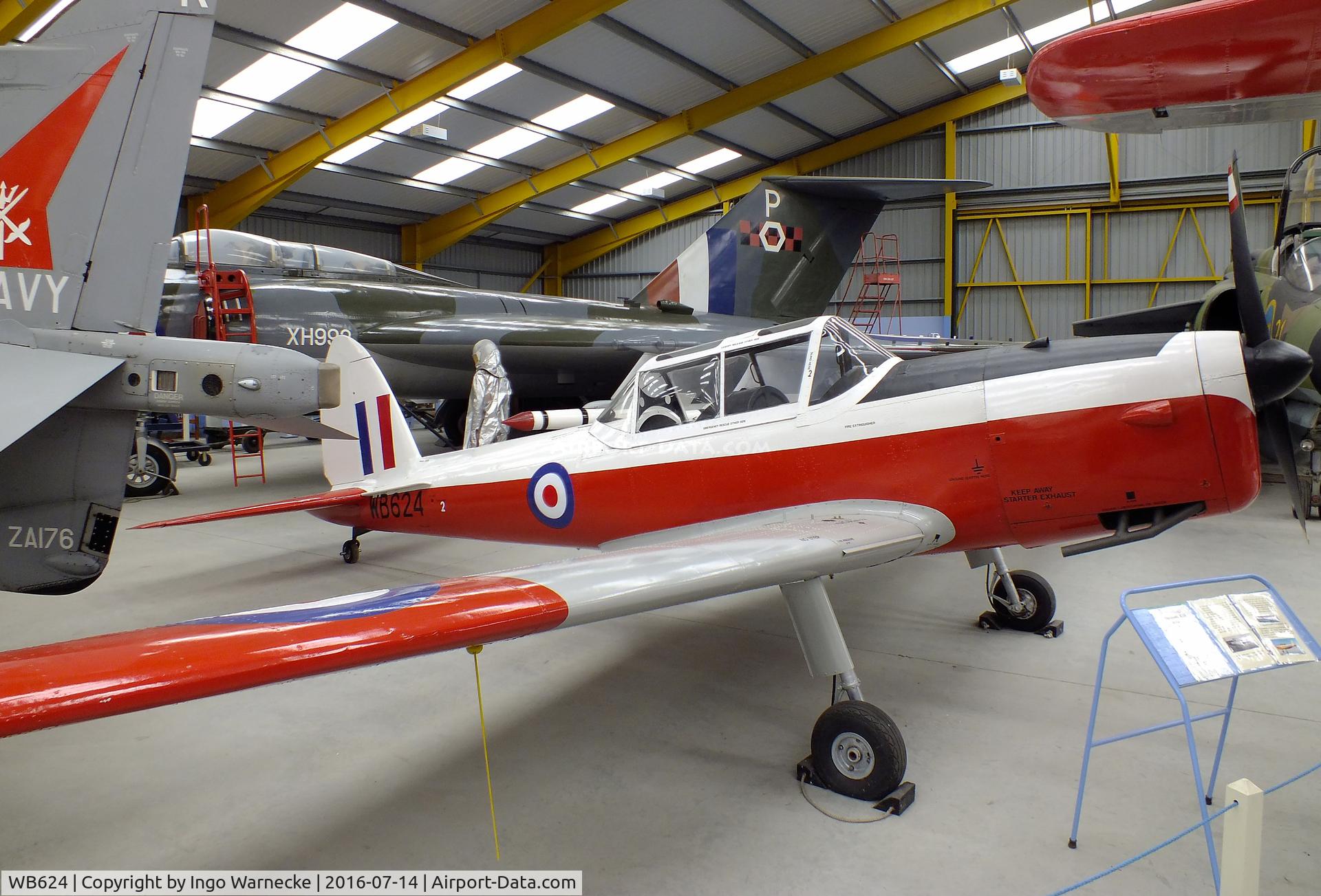 WB624, 1950 De Havilland DHC-1 Chipmunk T.10 C/N C1/0065, De Havilland Canada DHC-1 Chipmunk T10 at the Newark Air Museum