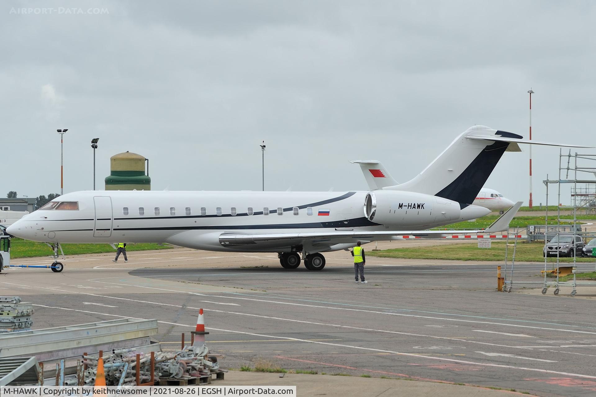 M-HAWK, 2012 Bombardier BD-700-1A10 Global 6000 C/N 9518, Paint shop swap.