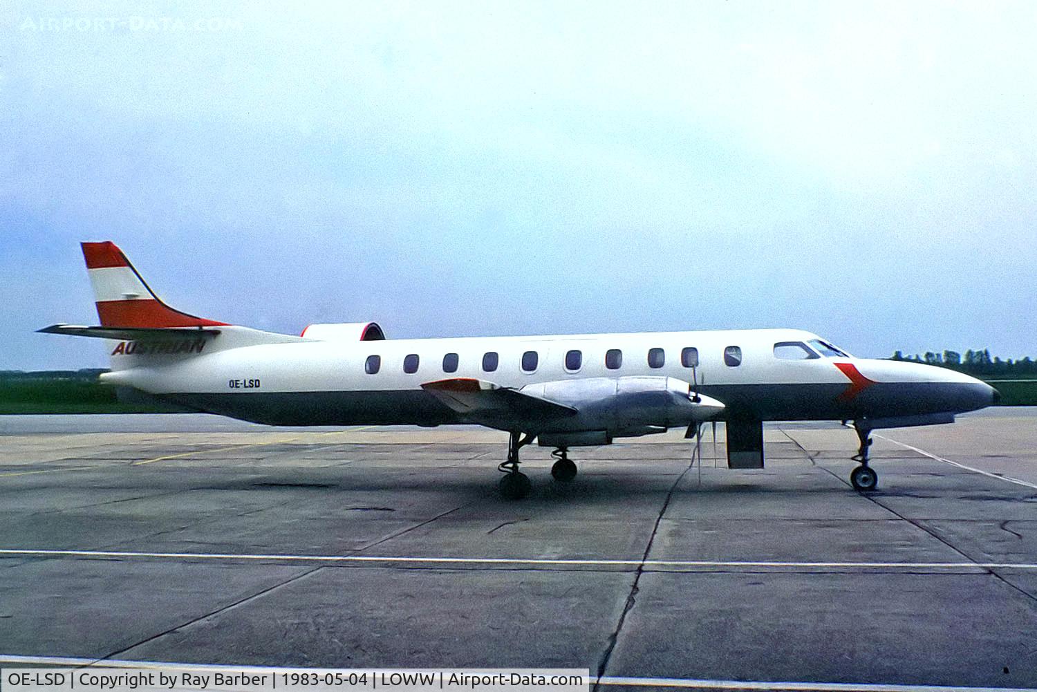 OE-LSD, 1981 Swearingen SA-226-TC Metro II C/N TC-402, OE-LSD   Swearingen SA.226TC Metro II [TC-402] (Austrian Air Services) Vienna-Schwechat~OE 04/05/1983