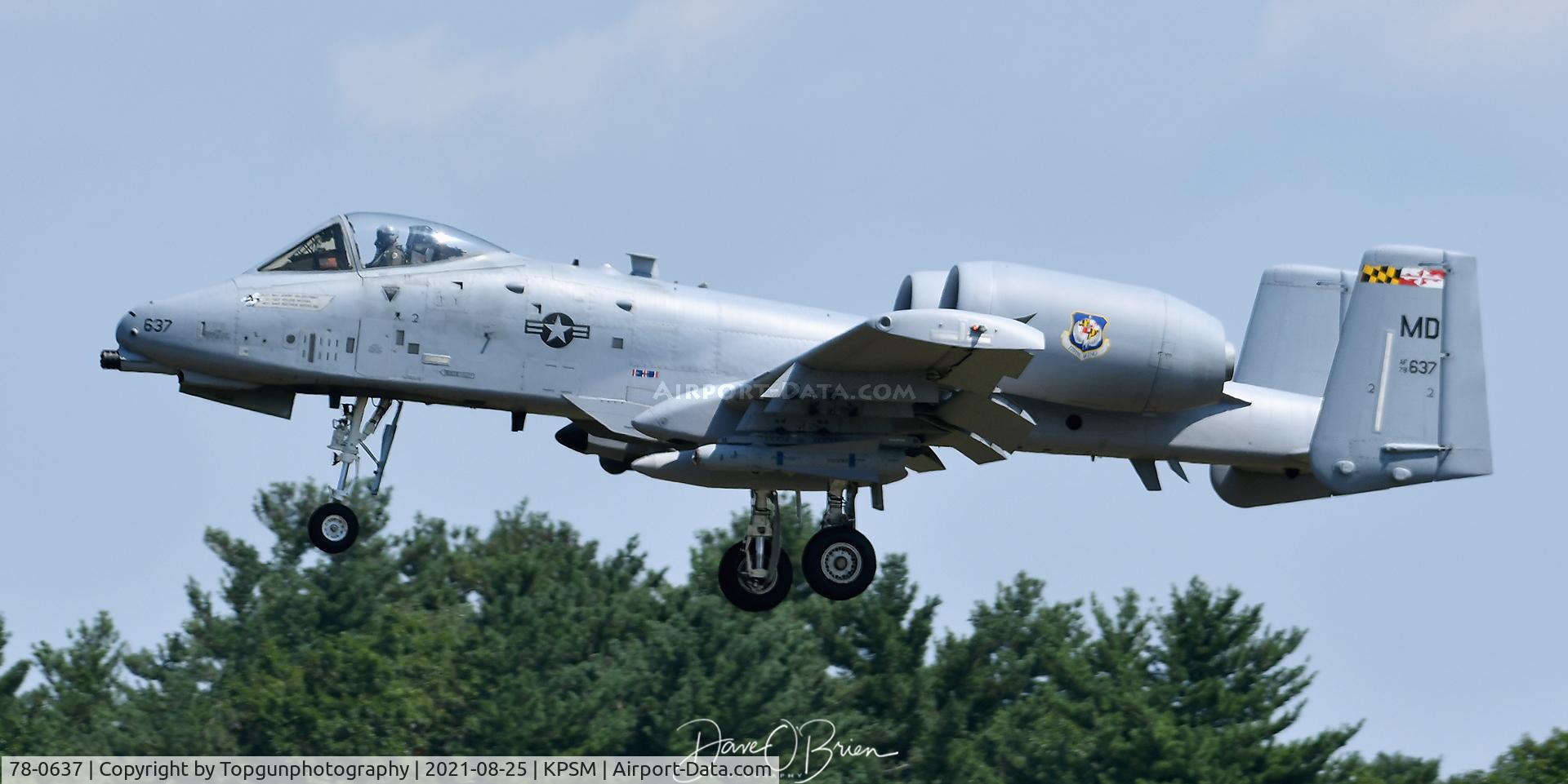 78-0637, 1978 Fairchild Republic A-10C Thunderbolt II C/N A10-0257, AXEMAN31