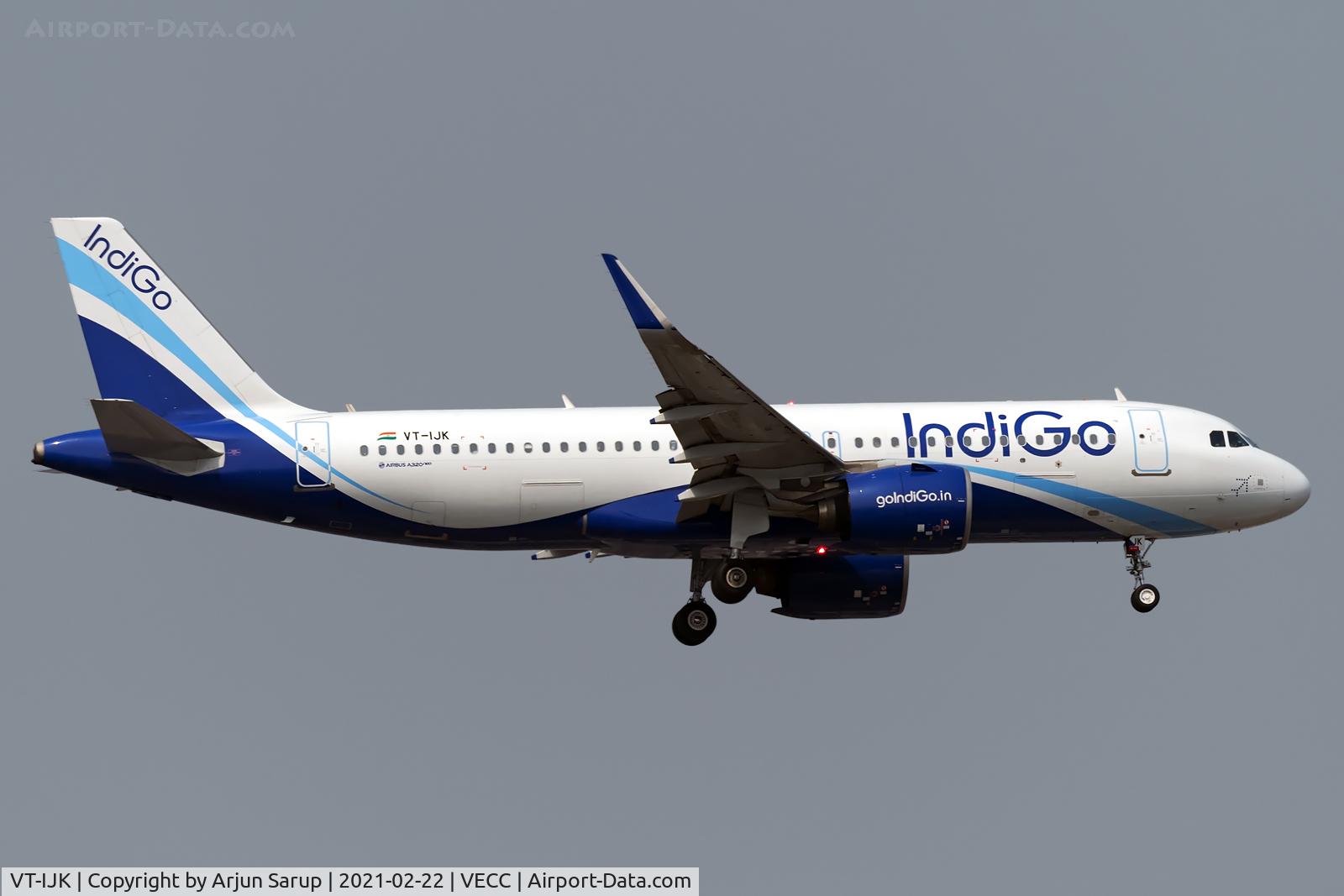 VT-IJK, Airbus A320-271N C/N 9091, On short final for Rwy 01R at NSCBIA as it arrives on a winter morning as 6E377 from Delhi.