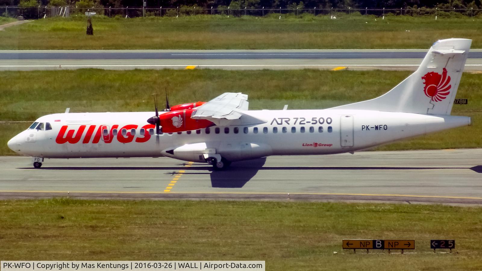PK-WFO, 2010 ATR 72-212A C/N 936, This photo were taken at Balikpapan 26th March 2016