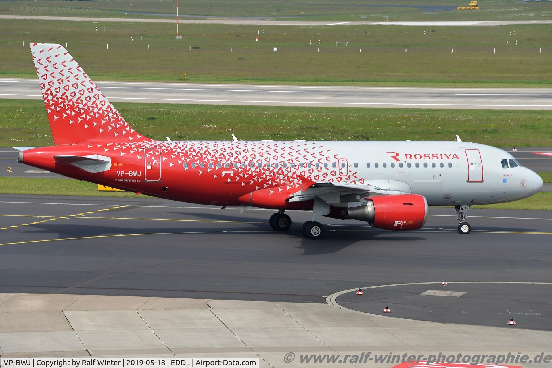 VP-BWJ, 2004 Airbus A319-111 C/N 2179, Airbus A319-111 - Rossiya Russian Airlines - 2179 - VP-BWJ - 18.05.2019 - DUS