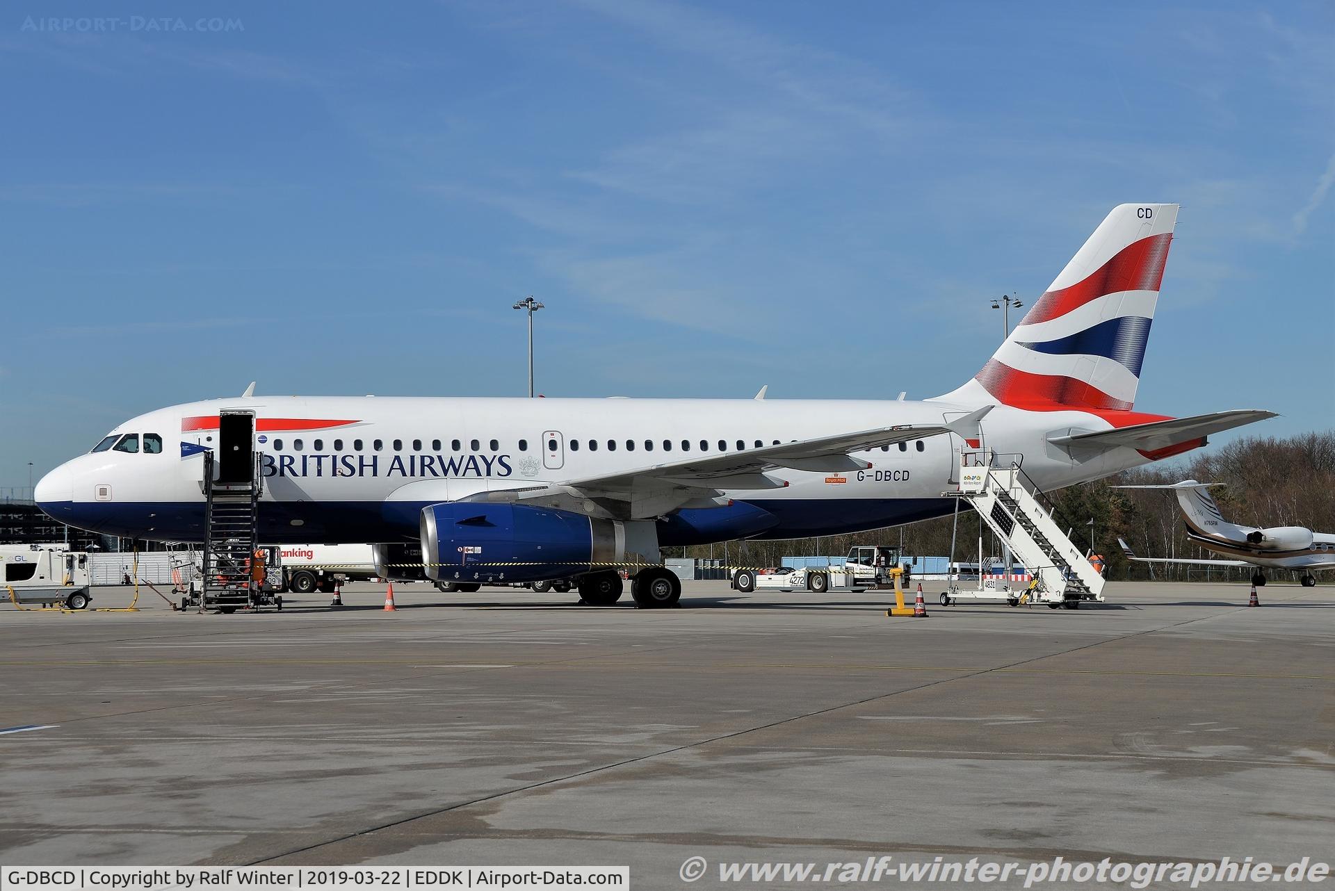 G-DBCD, 2005 Airbus A319-131 C/N 2389, Airbus A319-131 - BA BAW British Airways - 2398 - G-DBCD - 22.03.2019 - CGN