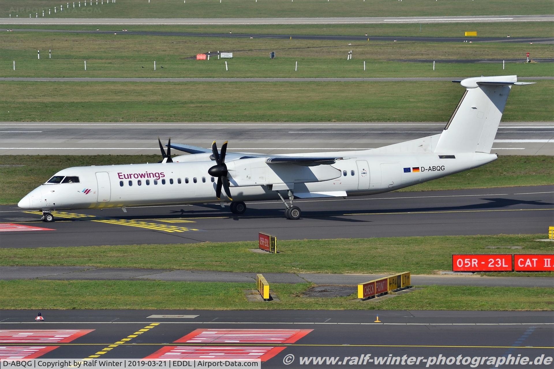 D-ABQG, 2009 De Havilland Canada DHC-8-402Q Dash 8 C/N 4250, Bombardier DHC-8-402Q Dash 8 - EW EWG Eurowings opby LGW Luftfahrtgesellschaft Walter - 4250 - D-ABQG - 21.03.2019 - DUS