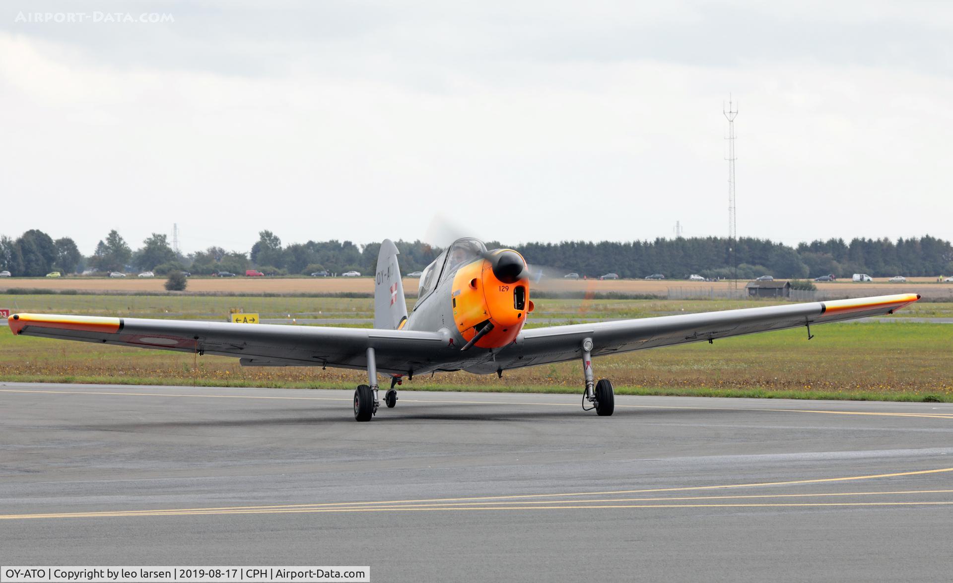 OY-ATO, 1950 De Havilland DHC-1 Chipmunk 22 C/N C1/0108, Roskilde Air Show 17.8.2019