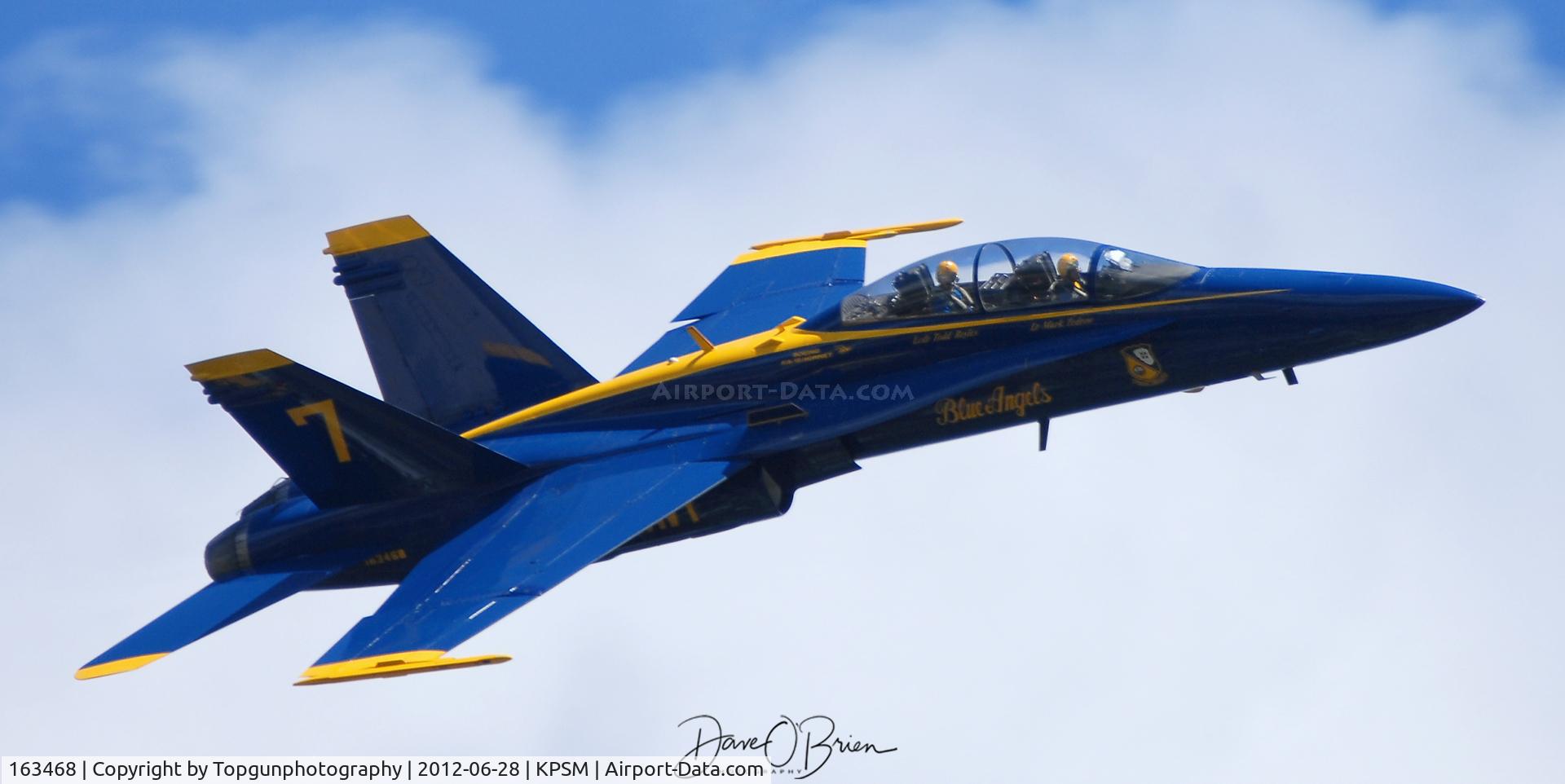 163468, McDonnell Douglas F/A-18D Hornet C/N 0691, Blue Angels scouting the area upon arrival