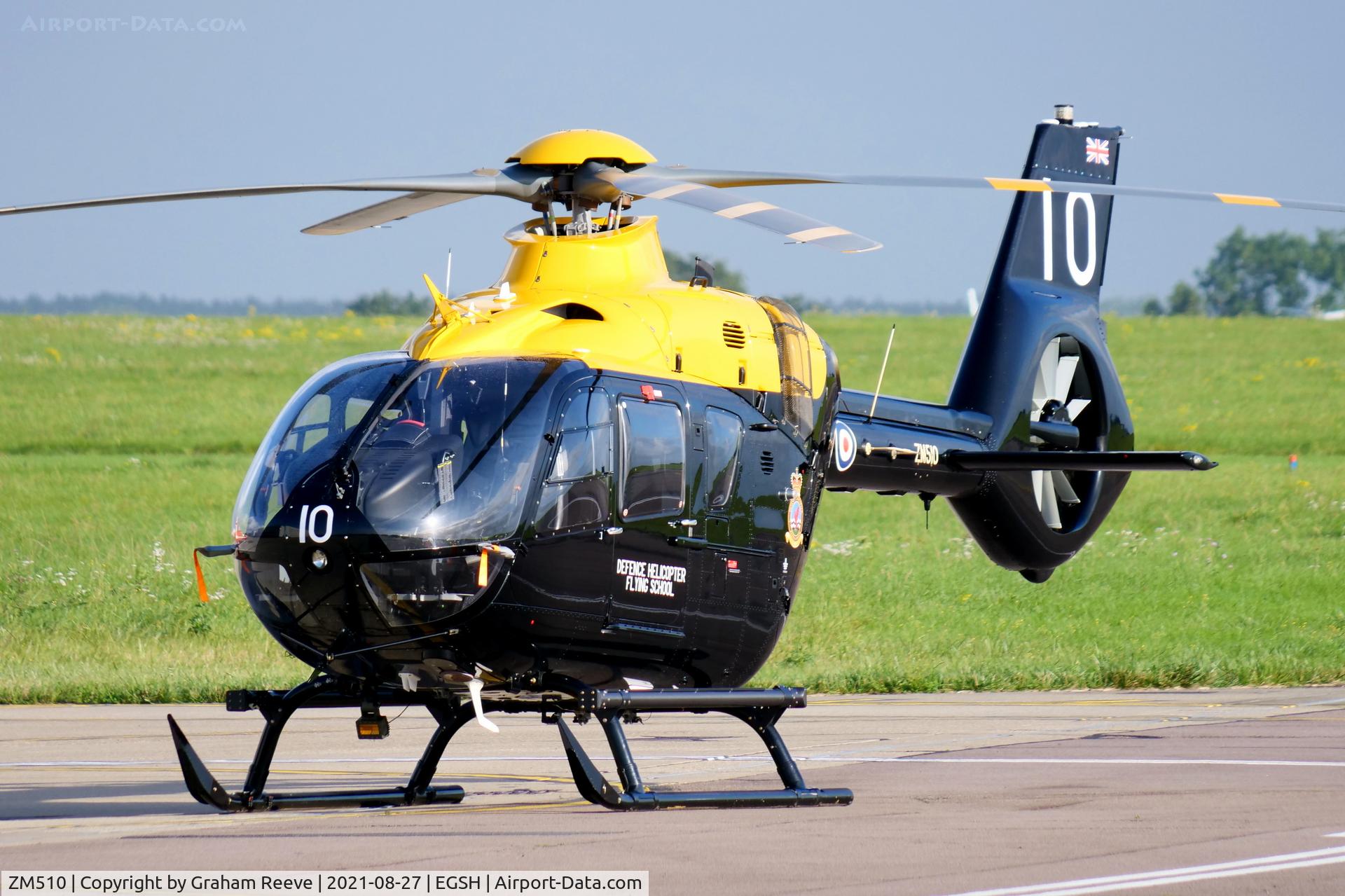 ZM510, 2017 Airbus Helicopters Juno HT.1 (EC-135T-3H) C/N 2009, Parked at Norwich.