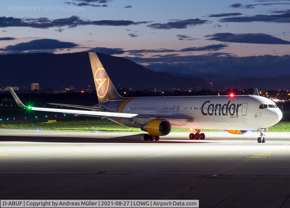 D-ABUF, 1994 Boeing 767-330/ER C/N 26985, Departure to Greenville-Spartanburg via Frankfurt.