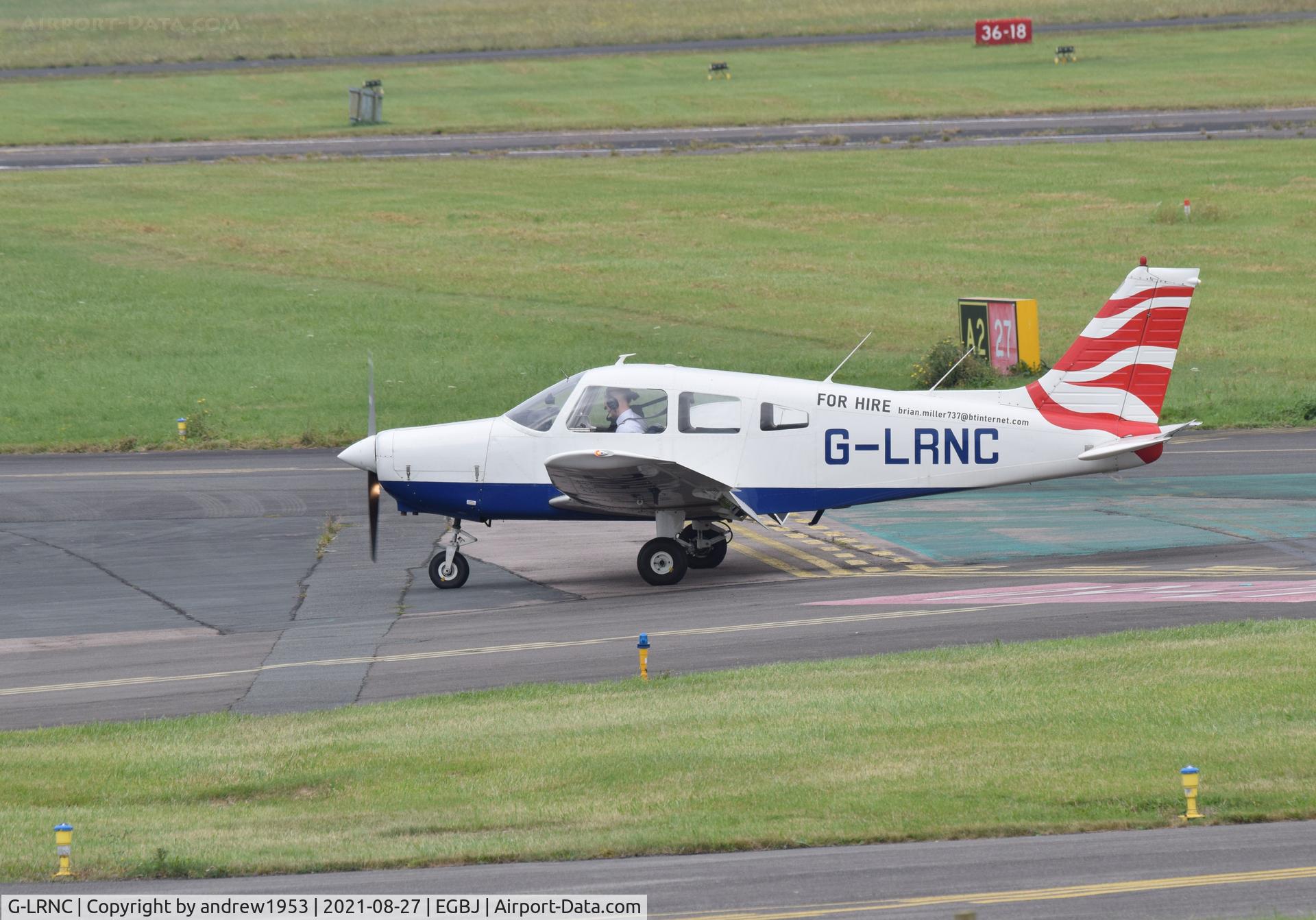 G-LRNC, 1978 Piper PA-28-161 Cherokee Warrior II C/N 28-7816255, G-LRNC at Gloucestershire Airport.