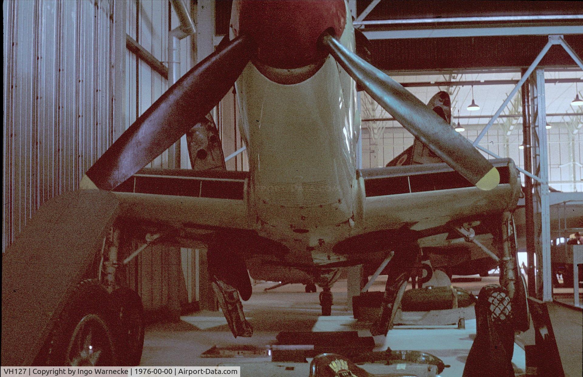 VH127, Fairey Firefly TT.4 C/N F.8026, Fairey Firefly TT4 at the Fleet Air Arm Museum, Yeovilton