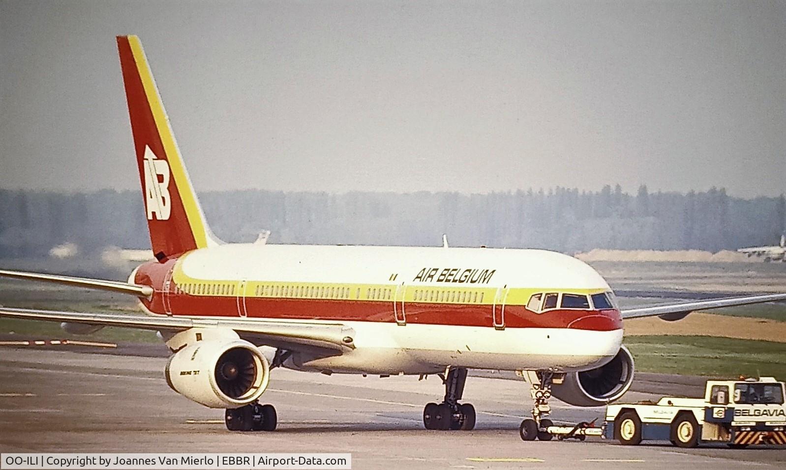 OO-ILI, 1989 Boeing 757-23A C/N 24528, BRUCARGO scan/slide