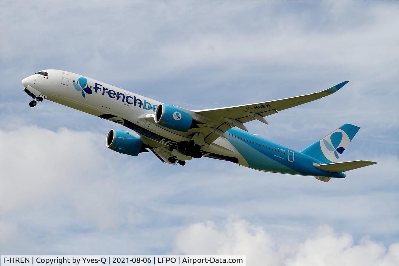 F-HREN, 2020 Airbus A350-941 C/N 433, Airbus A350-941, Take off rwy 24, Paris-Orly airport (LFPO-ORY)