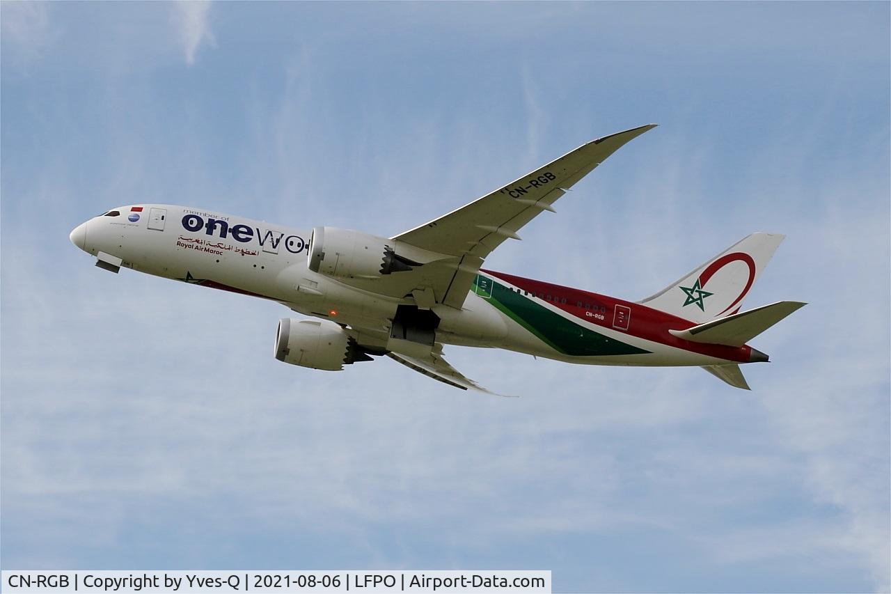 CN-RGB, 2014 Boeing 787-8 Dreamliner C/N 43817, Boeing 787-8 Dreamliner, Take off rwy 24,Paris Orly airport (LFPO-ORY)