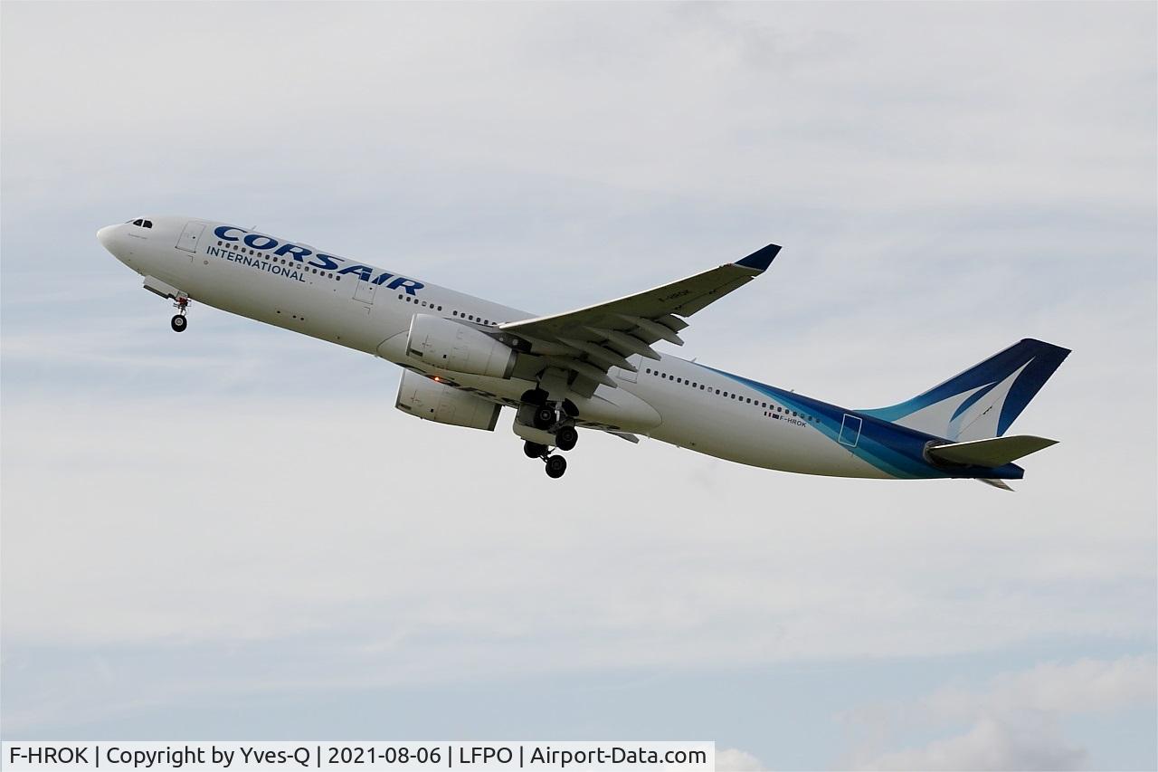 F-HROK, 2010 Airbus A330-343 C/N 1103, Airbus A330-343, Take off rwy 24,Paris Orly airport (LFPO-ORY)